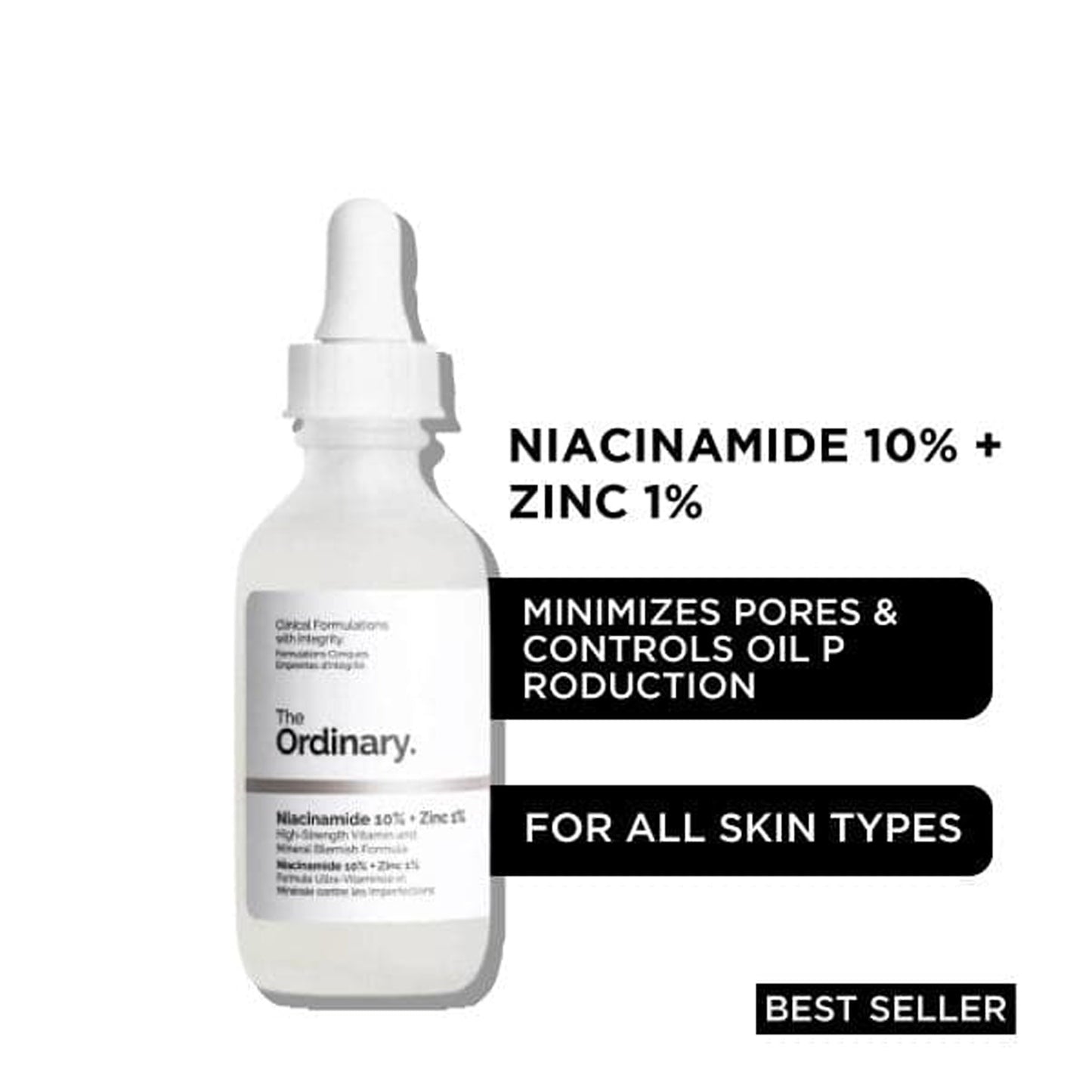 The Ordinary Niacinamide 10% + Zinc 1% Serum for All Skin Types