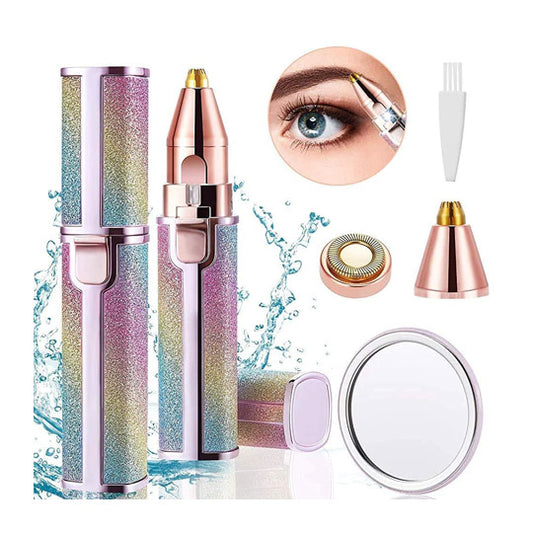 2 In 1 New Facial Hair Remover Portable Eyebrow Trimmer for Women