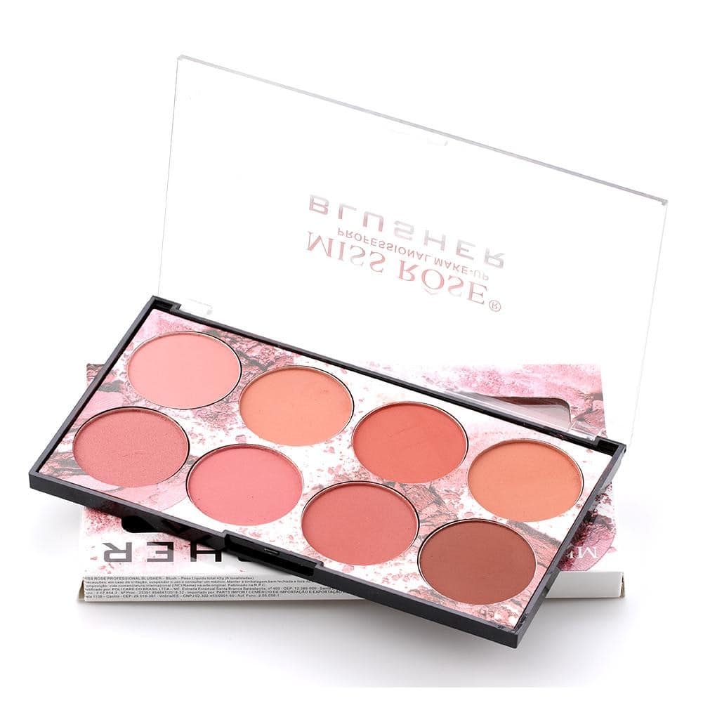 Miss Rose 8 Color Blush Palette - AAMU COSMETICS