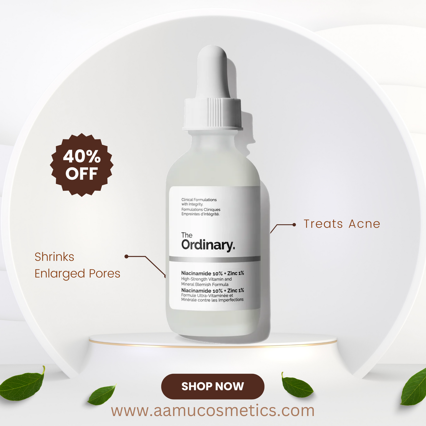 The Ordinary Niacinamide 10% + Zinc 1% Serum for All Skin Types